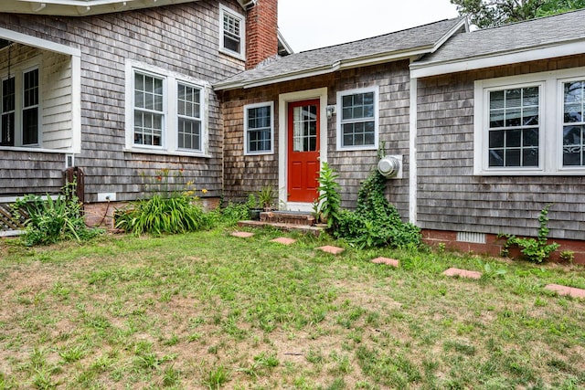 159 Pleasant Lake Ave, Harwich, MA 02645 - entrance to property with crawl space and a lawn