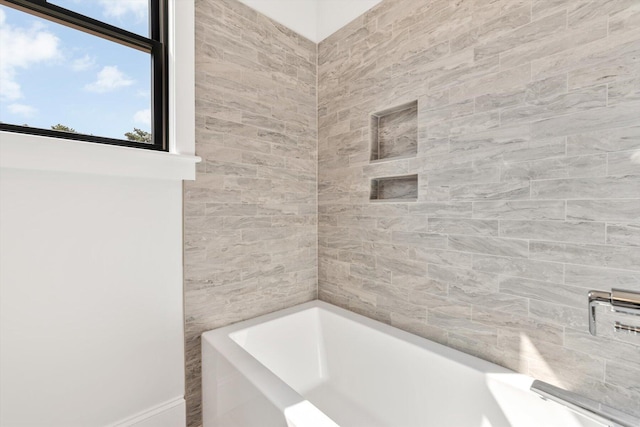 bathroom featuring a bathing tub