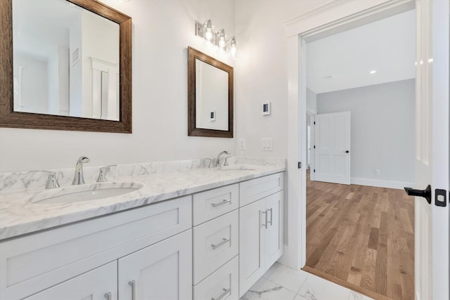 bathroom featuring vanity