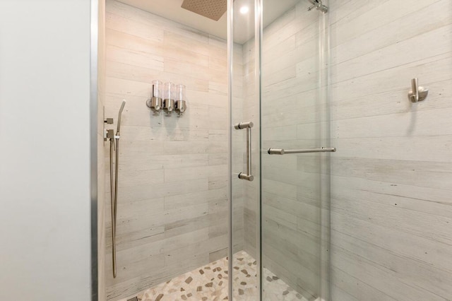 bathroom with an enclosed shower