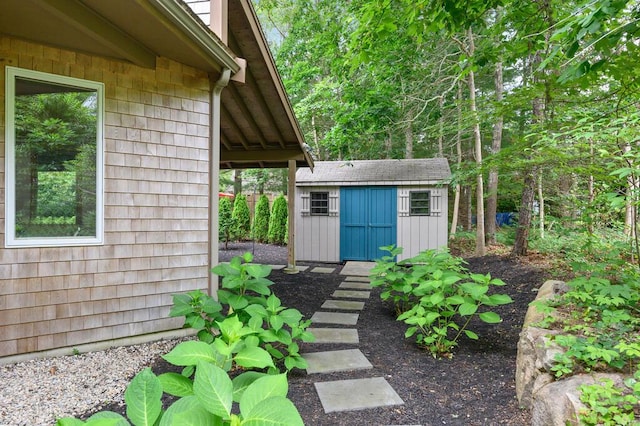 view of outbuilding