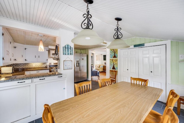 281 Gosnold St, Hyannis, MA 02601 - dining area featuring lofted ceiling