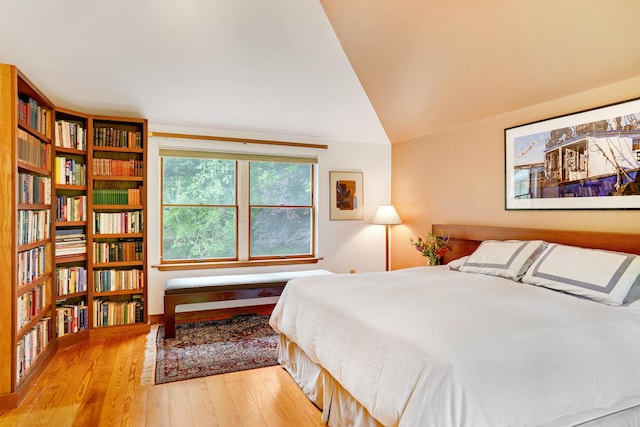 174 Middle Rd, Chilmark, MA 02535 - bedroom featuring wood finished floors and vaulted ceiling