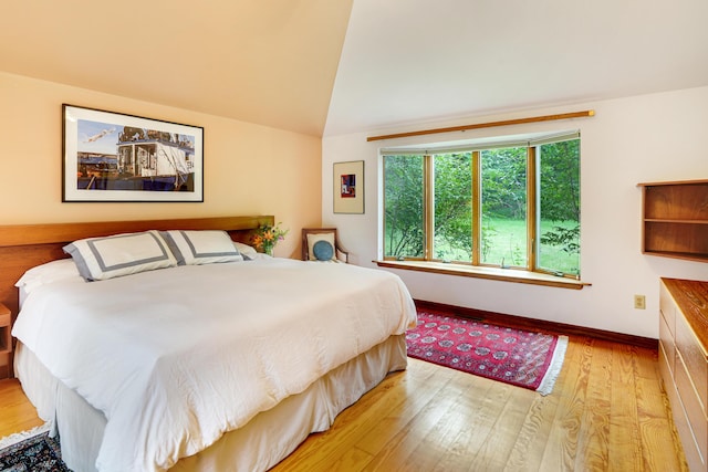 174 Middle Rd, Chilmark, MA 02535 - bedroom featuring wood finished floors and vaulted ceiling