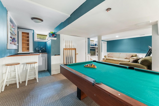5 Bayes Hill Cir, Oak Bluffs, MA 02557 - game room featuring bar and billiards