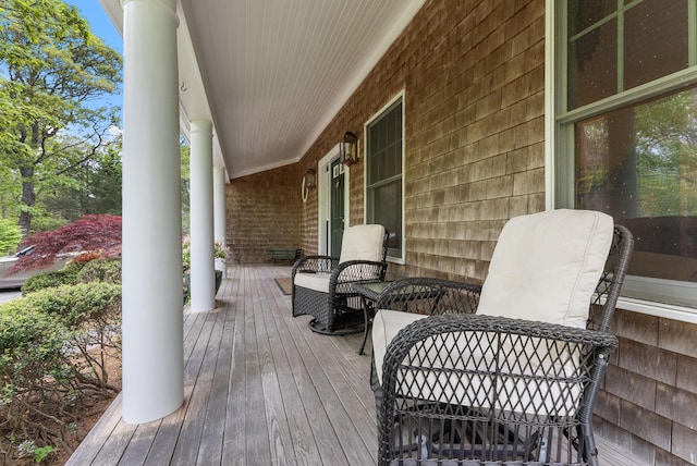 5 Bayes Hill Cir, Oak Bluffs, MA 02557 - view of wooden porch