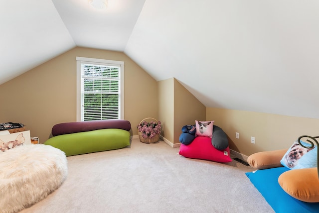 5 Bayes Hill Cir, Oak Bluffs, MA 02557 - game room with carpet, lofted ceiling, and baseboards