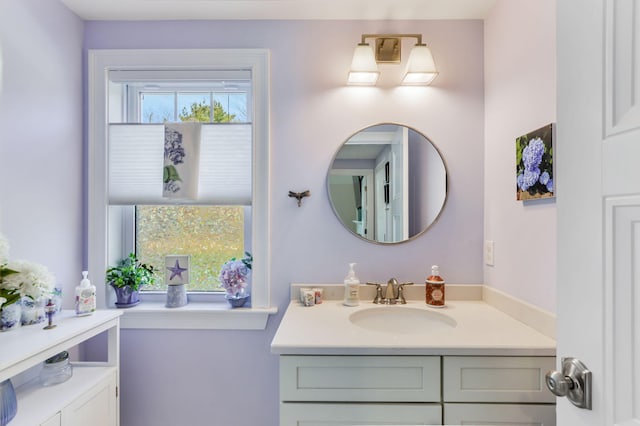 bathroom featuring vanity