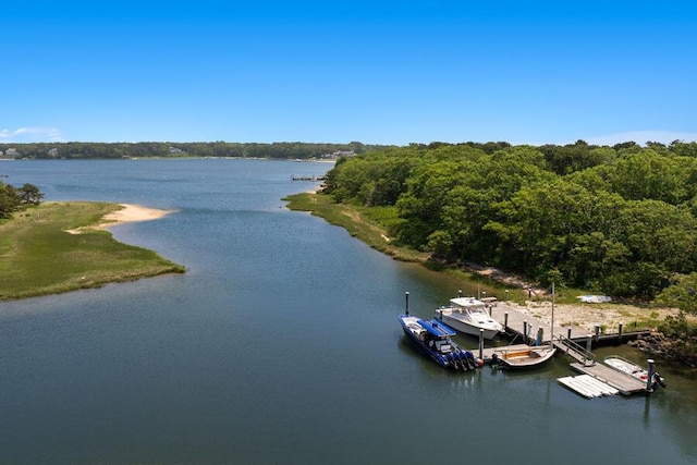 14 Indian Trl, Osterville, MA 02655 - water view featuring a boat dock