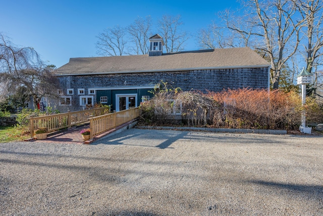 view of front of home featuring french doors