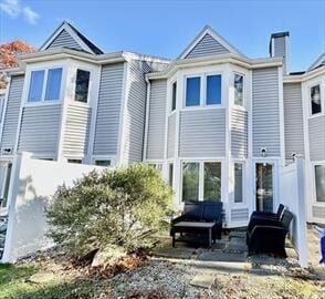 4 Westcliff Dr Unit 4, Cedarville, MA 02360 - rear view of house with a chimney