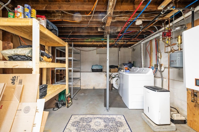 18 Race Rd, West Yarmouth, MA 02673 - unfinished basement with washer and clothes dryer