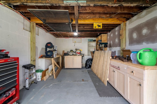 18 Race Rd, West Yarmouth, MA 02673 - unfinished below grade area featuring concrete block wall