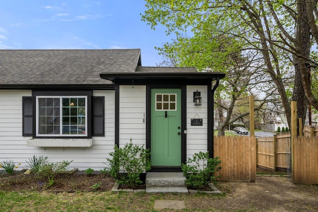18 Race Rd, West Yarmouth, MA 02673 - property entrance featuring fence and roof with shingles