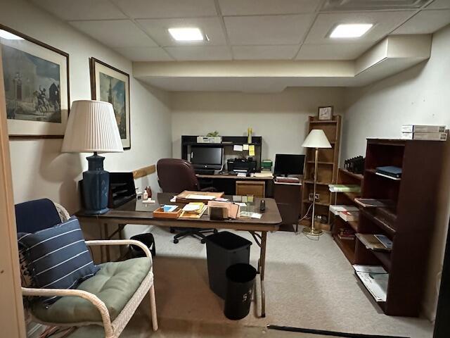481 Buck Island Rd Unit 17Fa, West Yarmouth, MA 02673 - office with a drop ceiling and light colored carpet
