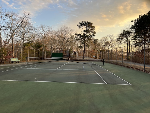 view of tennis court