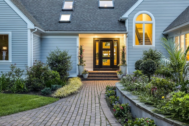 38 Beach Plum Hill Rd, Osterville, MA 02655 - entrance to property with roof with shingles