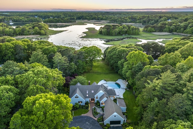38 Beach Plum Hill Rd, Osterville, MA 02655 - aerial view at dusk of a water view