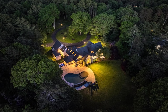 38 Beach Plum Hill Rd, Osterville, MA 02655 - view of subject property with a forest