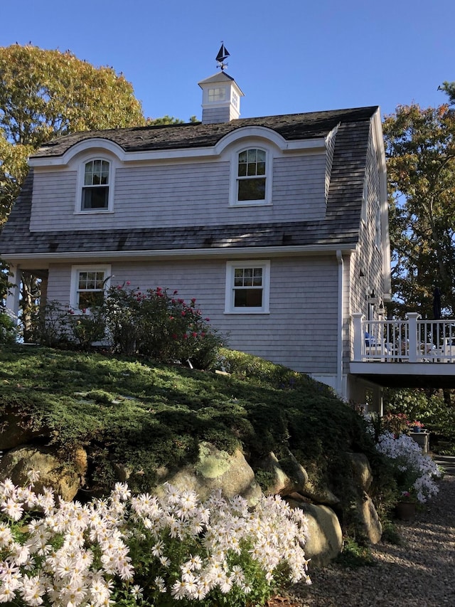 exterior space with a wooden deck