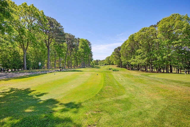 12 Wildflower Vlg, Yarmouth Port, MA 02675 - view of home's community featuring golf course view, view of wooded area, and a lawn