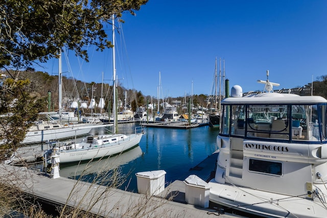 10 Westerly Dr, Bourne, MA 02532 - dock area featuring a water view