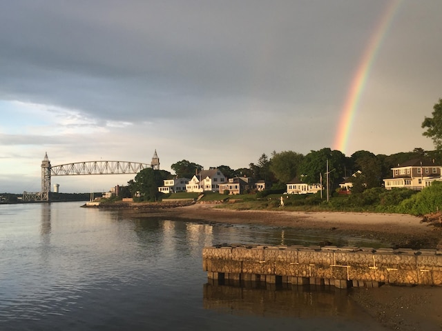 water view with a notable bridge