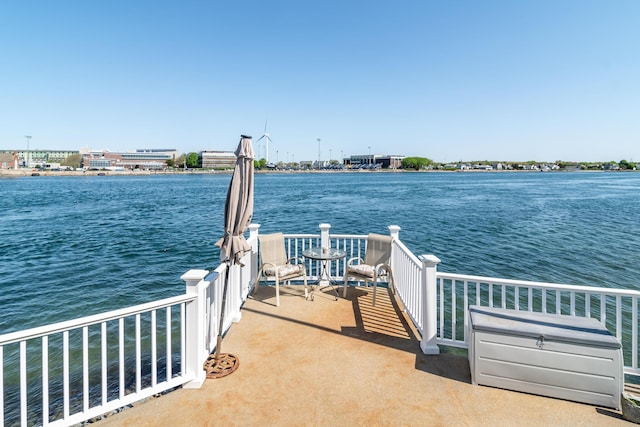 dock with a water view