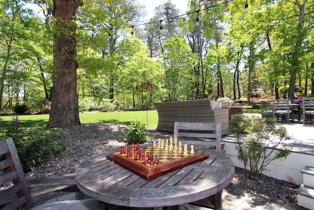 473 Thousand Oaks Dr, Brewster, MA 02631 - view of patio with view of wooded area