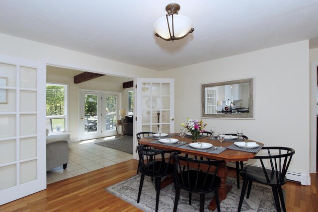 473 Thousand Oaks Dr, Brewster, MA 02631 - dining area with wood finished floors