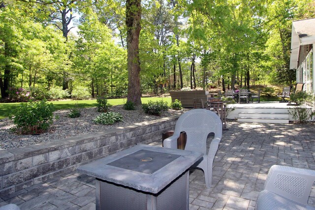 473 Thousand Oaks Dr, Brewster, MA 02631 - view of patio / terrace with view of scattered trees