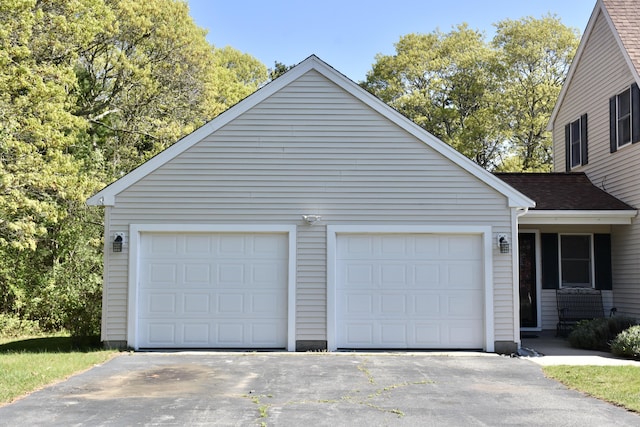 8 Great Rock Rd, Bourne, MA 02532 - garage with asphalt driveway
