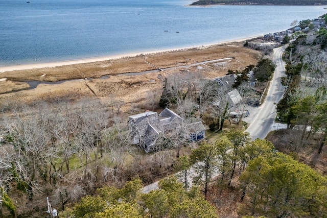 495 Chequessett Neck Rd, Wellfleet, MA 02667 - bird's eye view with a beach view and a water view