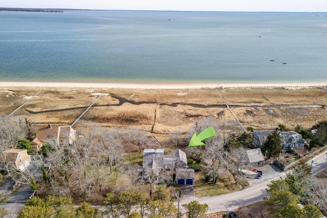 495 Chequessett Neck Rd, Wellfleet, MA 02667 - drone / aerial view with a beach view and a water view