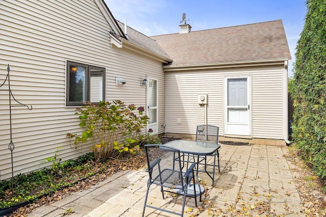 view of patio with outdoor dining area