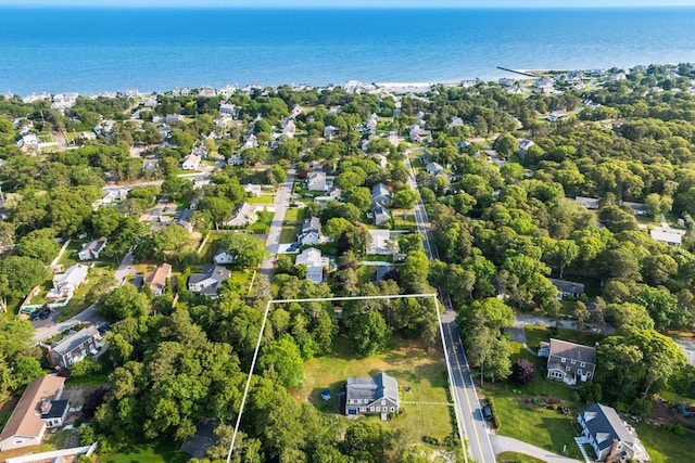 77 Pleasant Rd, West Harwich, MA 02671 - aerial overview of property's location with property boundaries highlighted and a nearby body of water