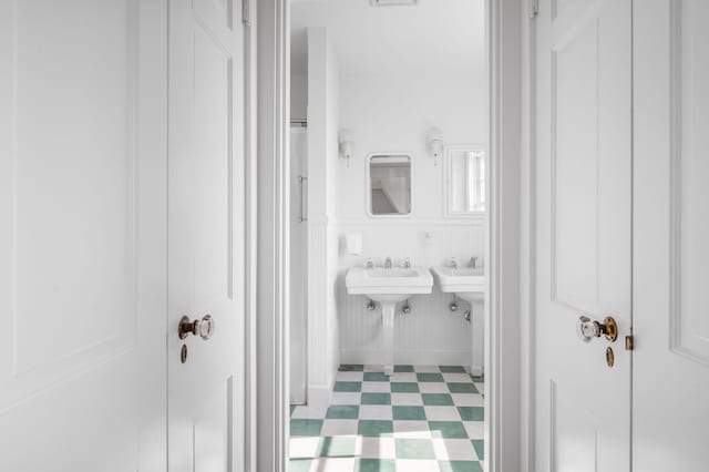 bathroom featuring tile patterned floors