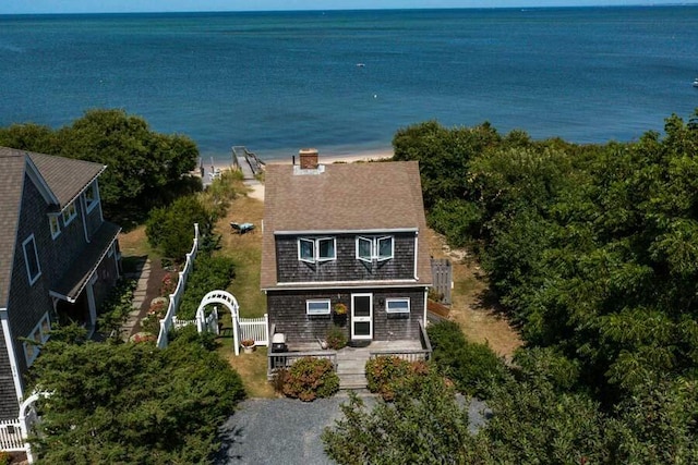 232 Robbins Hill Rd, Brewster, MA 02631 - exterior space with a water view