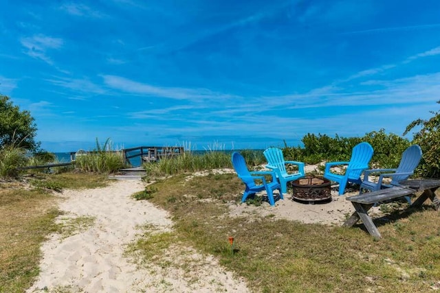 232 Robbins Hill Rd, Brewster, MA 02631 - view of play area with an outdoor fire pit