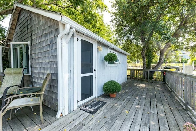232 Robbins Hill Rd, Brewster, MA 02631 - wooden terrace featuring fence