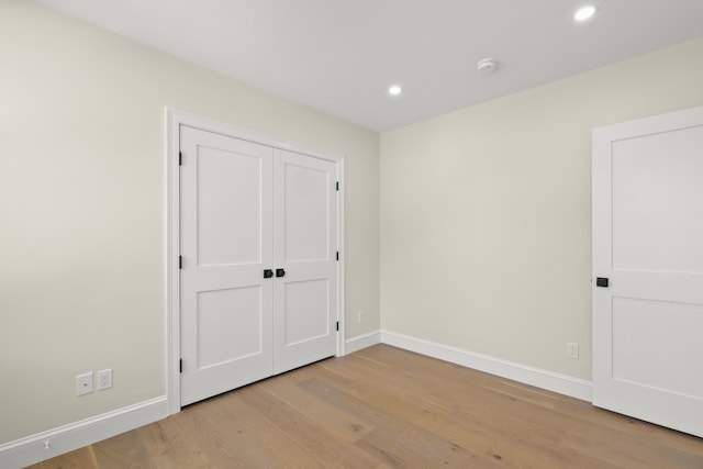 63 Ovington Dr, East Falmouth, MA 02536 - unfurnished bedroom with recessed lighting, baseboards, and wood finished floors