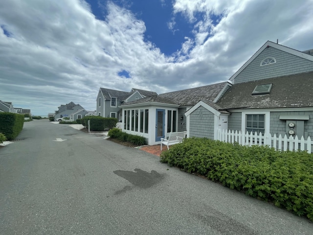 17 Hydrangea Ln, Mashpee, MA 02649 - view of asphalt street with a residential view