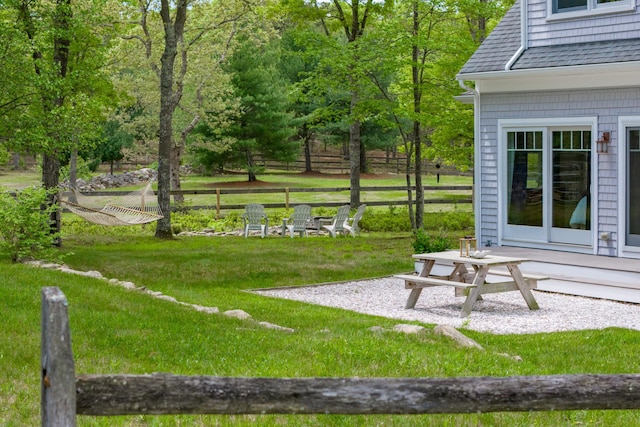 21 Cloverfield Way, Hatchville, MA 02536 - view of yard with a patio area