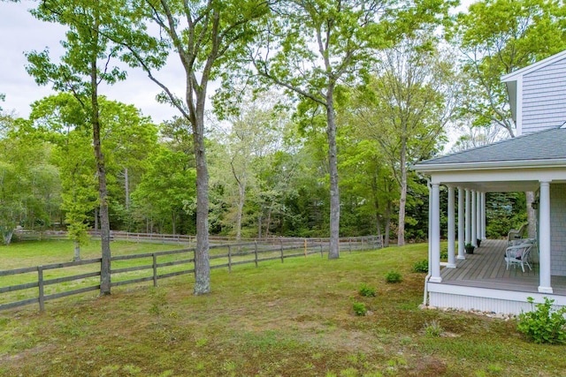 21 Cloverfield Way, Hatchville, MA 02536 - view of yard featuring a deck