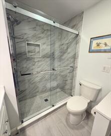 92 Cliffside Dr Unit 92, Cedarville, MA 02360 - full bath with vanity and a shower stall