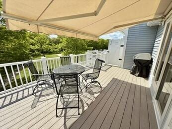 92 Cliffside Dr Unit 92, Cedarville, MA 02360 - deck featuring outdoor dining area