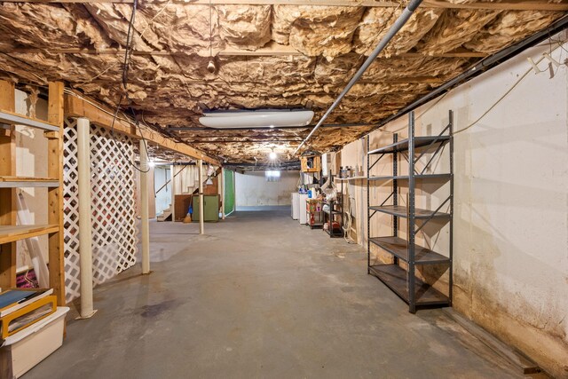95 Anchor Ln, Cotuit, MA 02635 - unfinished basement with stairs