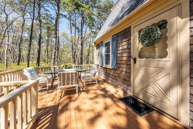 40 Georges Way, Wellfleet, MA 02667 - deck with outdoor dining area