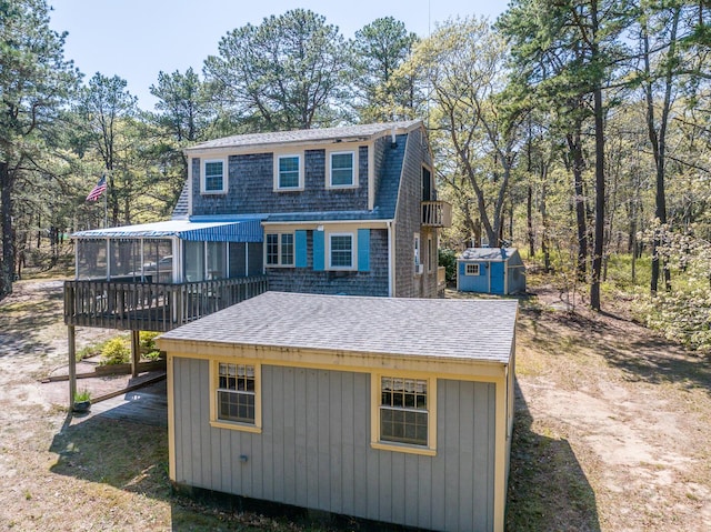 40 Georges Way, Wellfleet, MA 02667 - view of shed featuring a sunroom