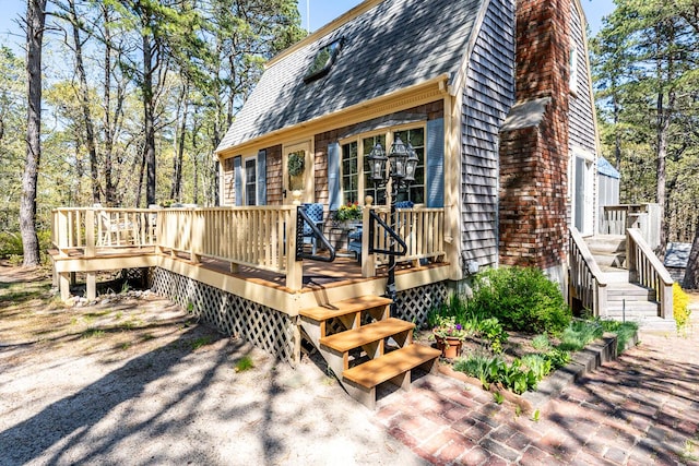 40 Georges Way, Wellfleet, MA 02667 - deck featuring stairs